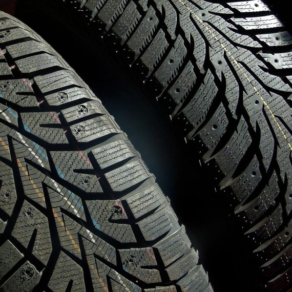 MRF tyre with detailed tread design